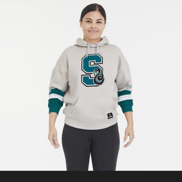 Boxlunch Tops - BOXLUNCH Harry Potter Slytherin Varsity Hoodie